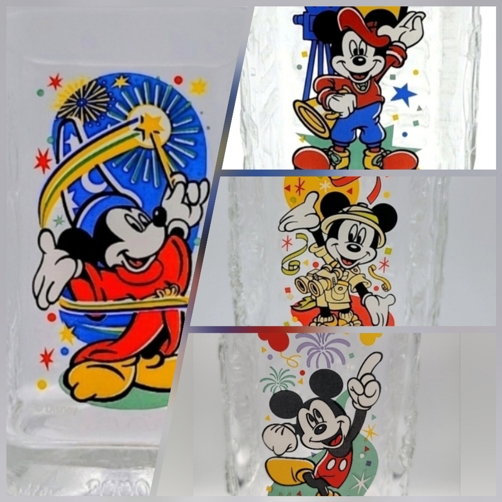 Disney McDonald's Walt Disney World Celebration Glass Set 2000's era NEW